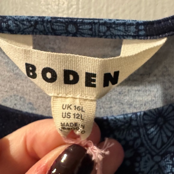 BODEN Abigail Jersey Dress 12L NWT - Picture 4 of 6